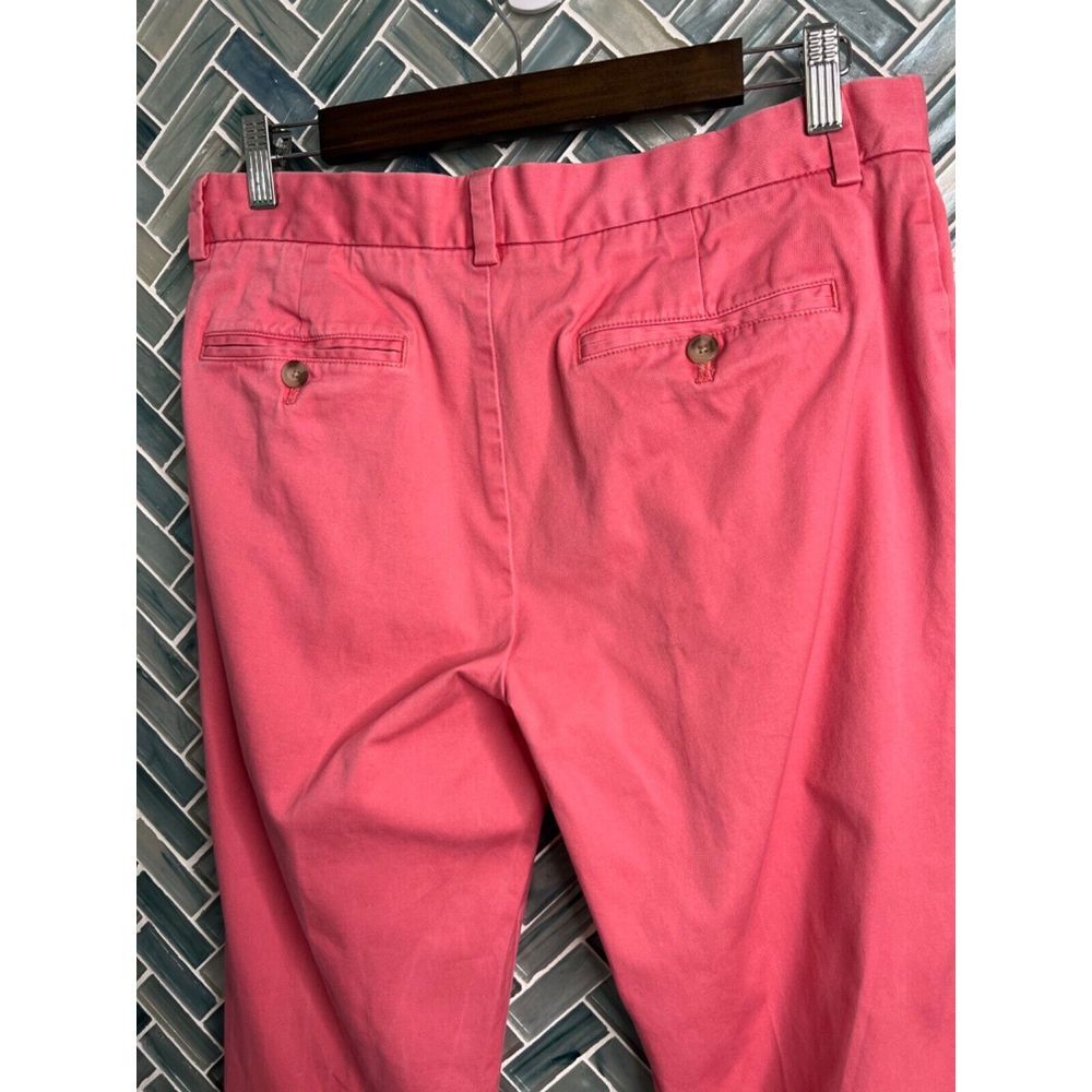 MENS VINEYARD VINES PINK COTTON BREAKER CHINO PANTS 33X32 STRAIGHT LEG PREPPY - Picture 6 of 10